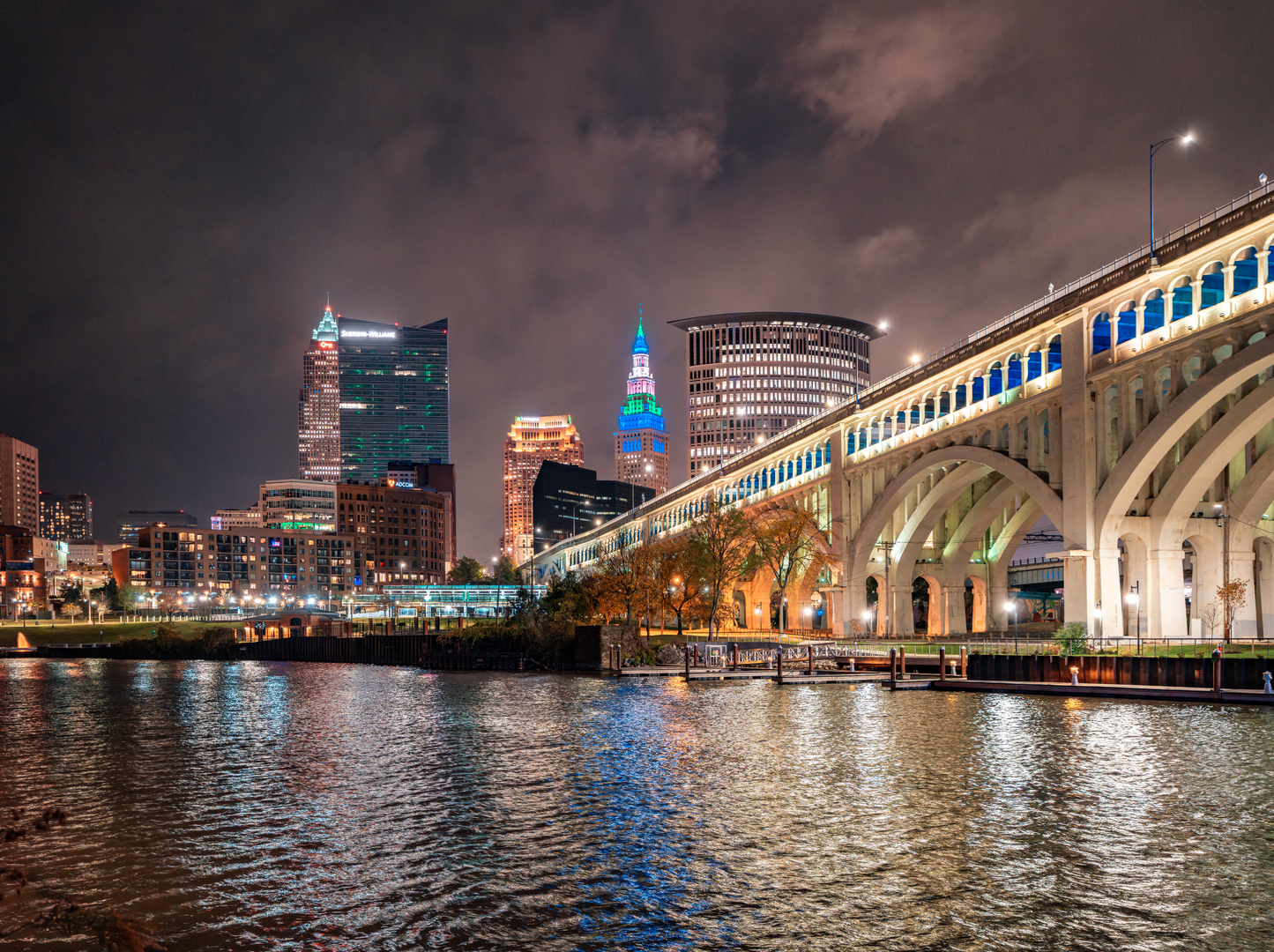 Autumn Skies at Heritage Park in Cleveland, Ohio