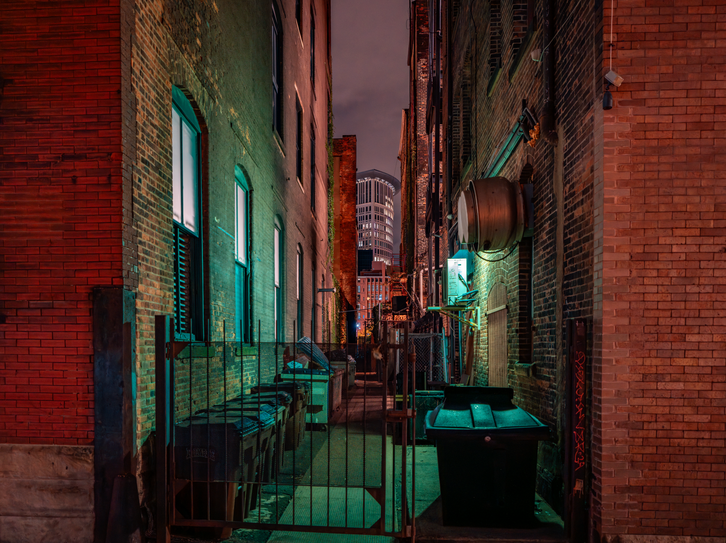 Downtown Alley Frames in Cleveland, Ohio
