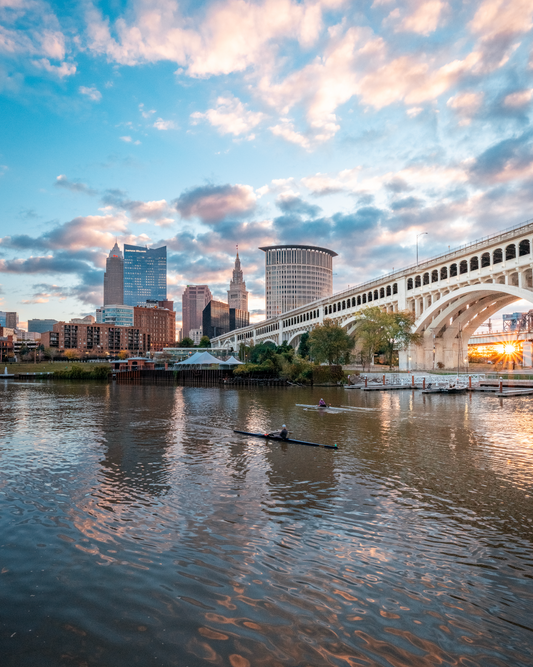 A Fall Sunrise in Cleveland, Ohio