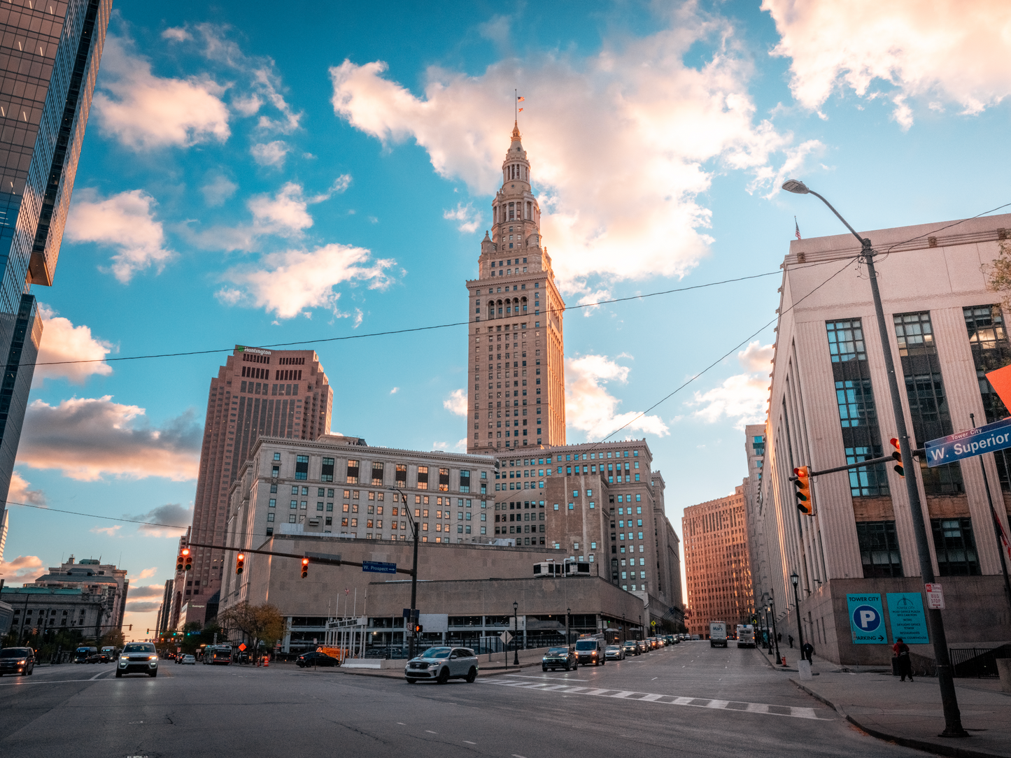 A Downtown Terminal Sunrise in Cleveland, Ohio